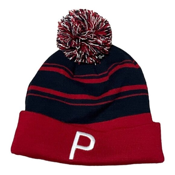 PUMA Raised P Removable Pom Cuffed Beanie - Picture 3 of 9